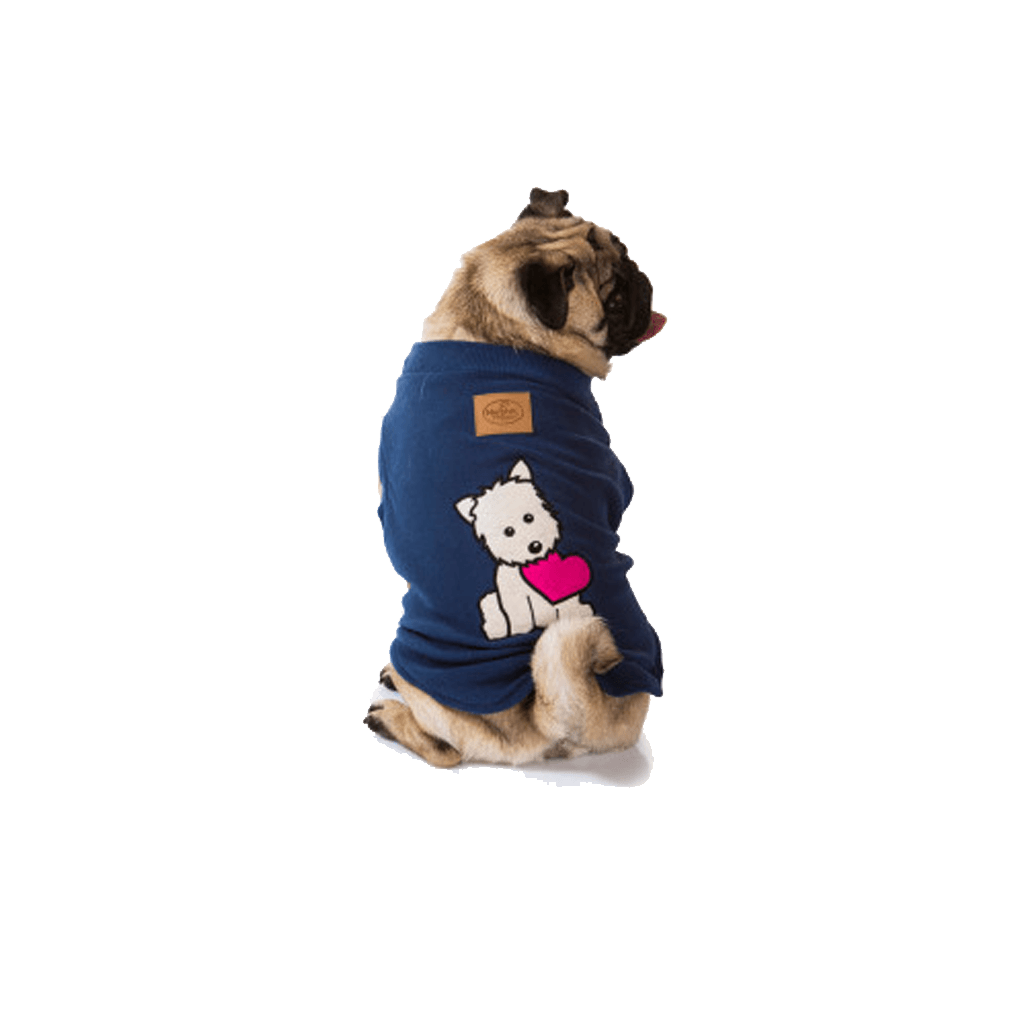 Puppy Heart Blue Dog Pyjamas
