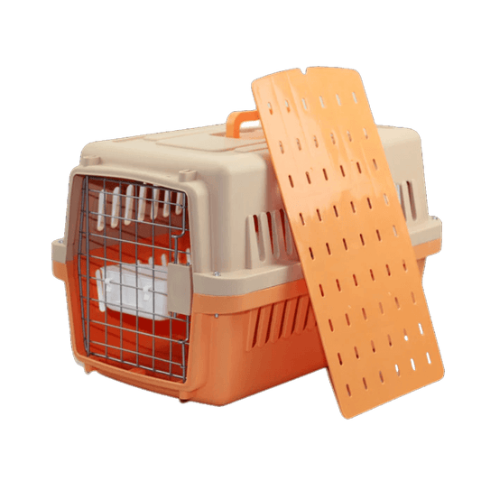 Dog Crate with Bowl and Tray