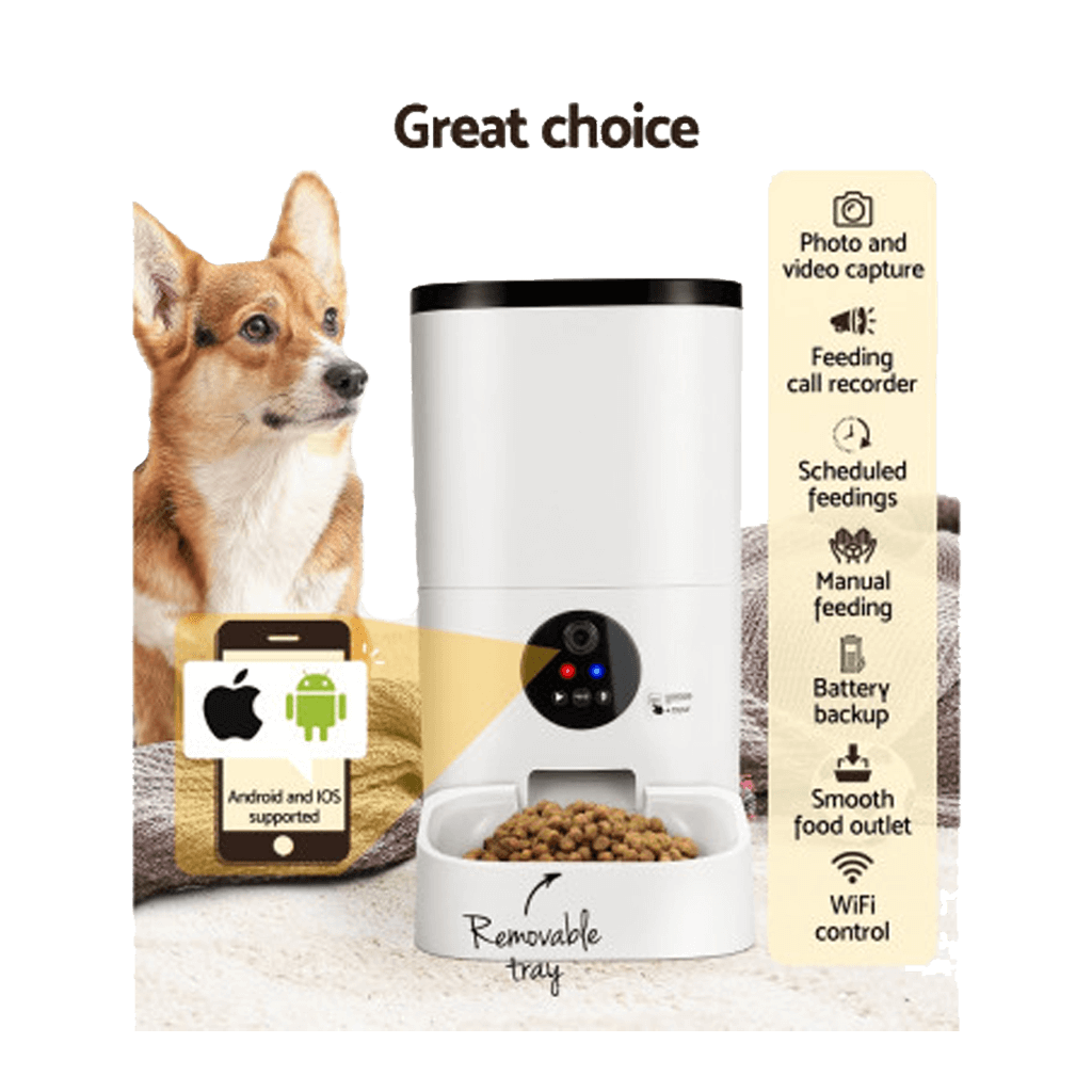 Dog Food Dispenser with Camera 