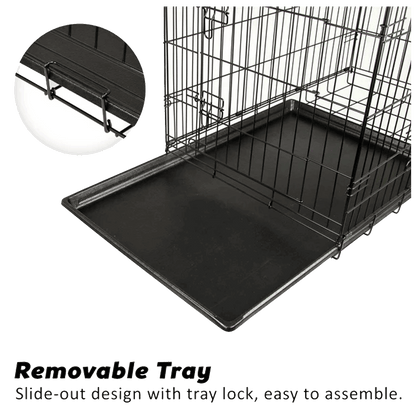 Pawmate Foldable Cage with Tray and Mat