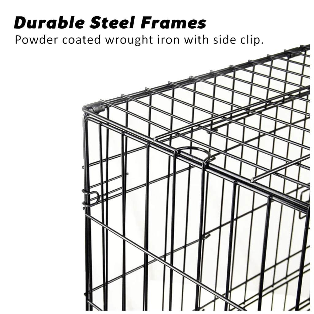 Pawmate Foldable Cage with Tray and Mat