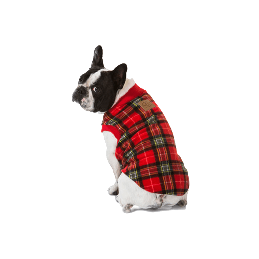 Red Tartan Dog Pyjamas