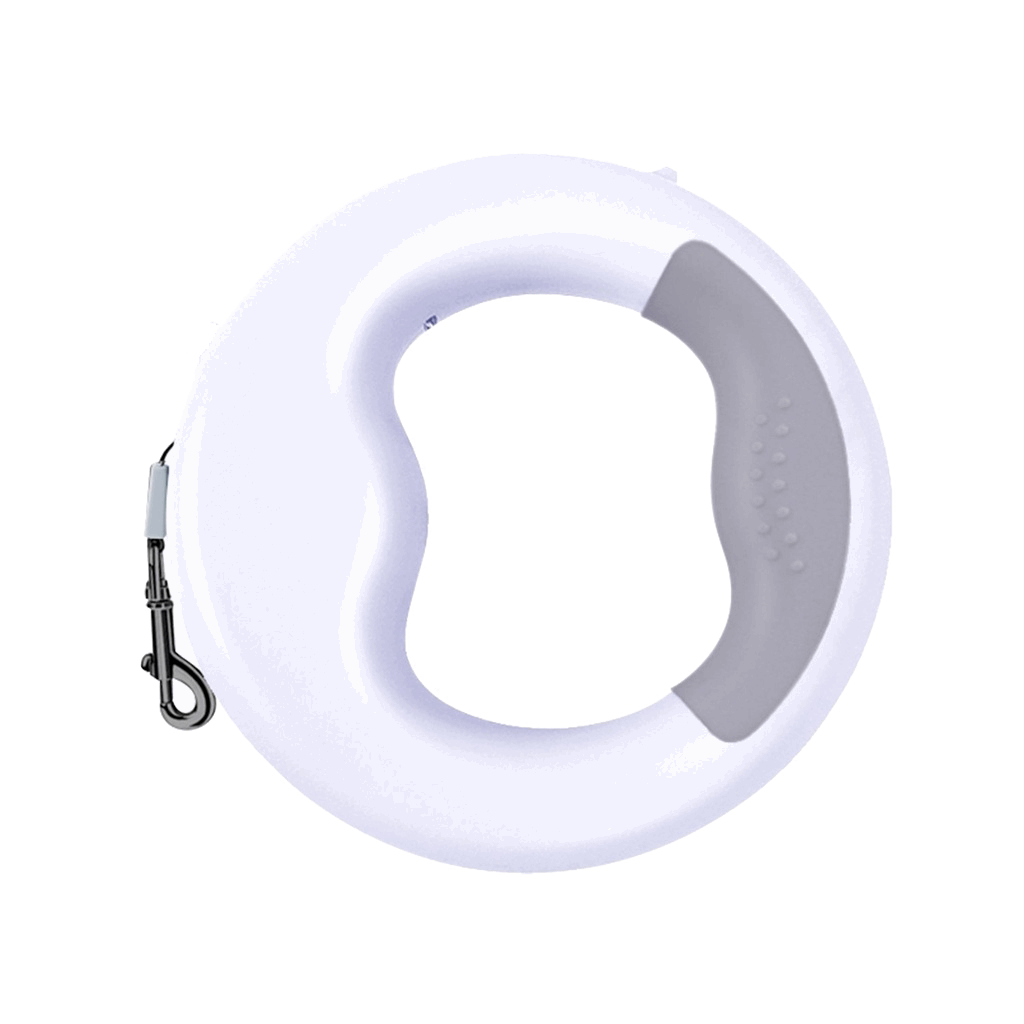 Floofi Doughnut Dog Leash with USB and LED White