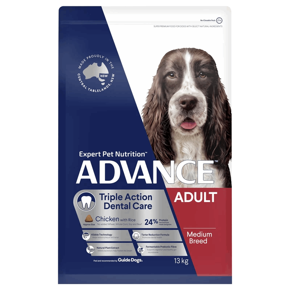 Advance – Adult Dog – Medium Breed – Triple Action Dental Care
