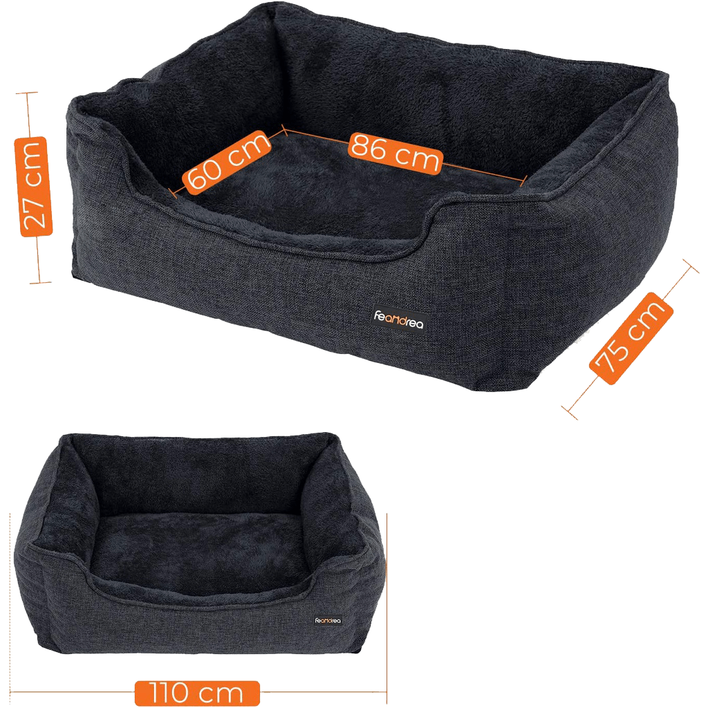 FEANDREA Dog Bed with Washable Cover