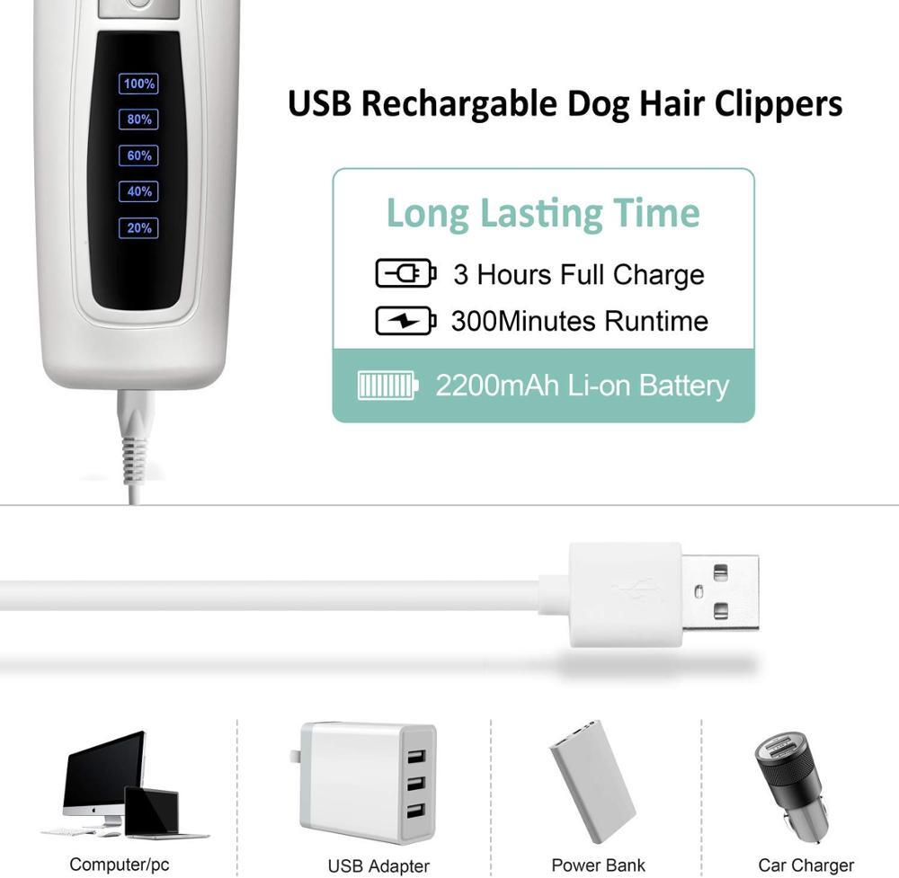 Dog Clipper Kit Blade Set - Cordless White