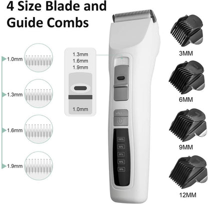 Dog Clipper Kit Blade Set - Cordless White